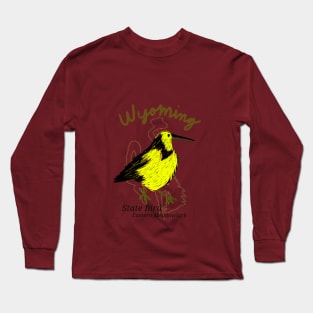 Wyoming State Bird Long Sleeve T-Shirt